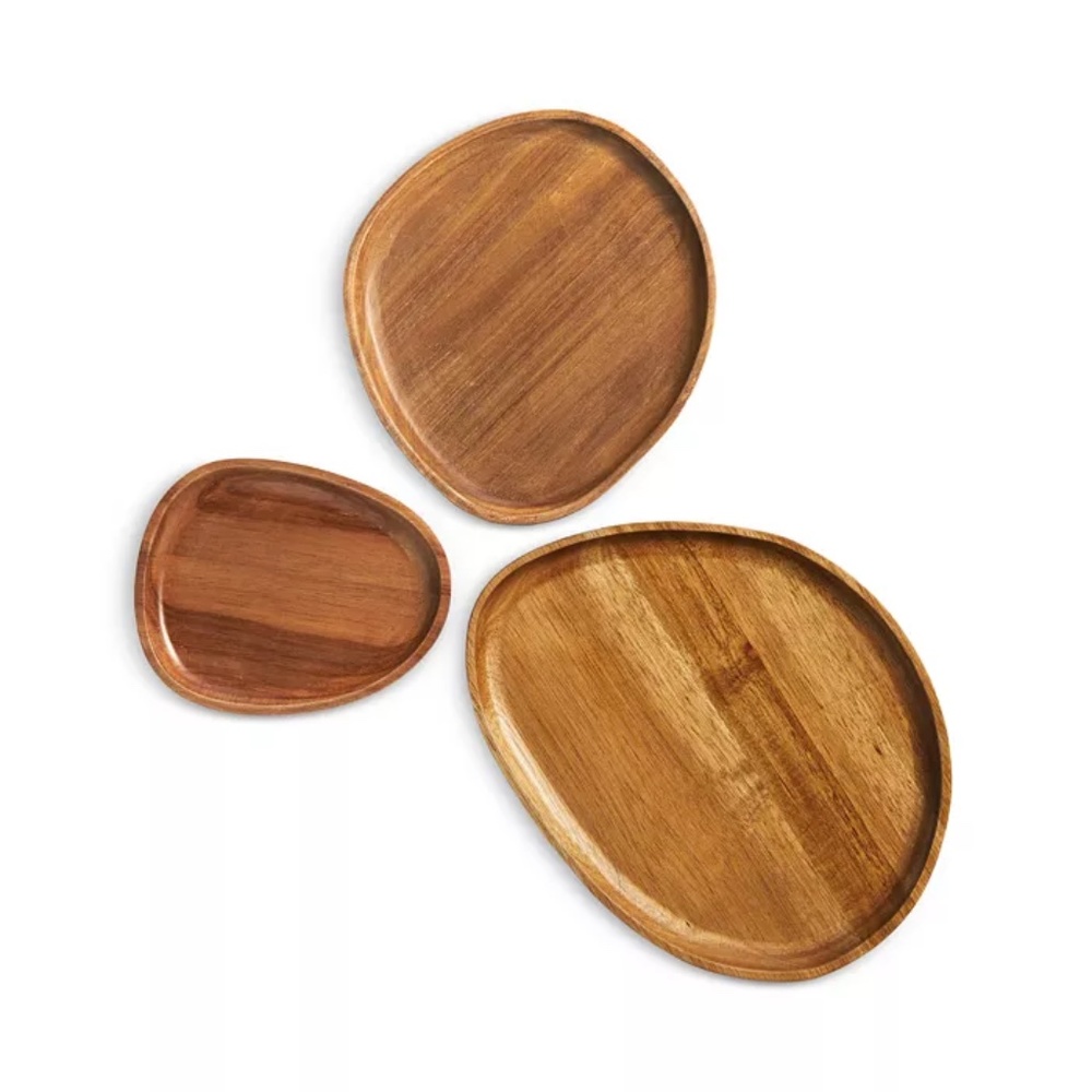 Bloomingdales Hudson Park Collection 3 piece Acacia Wood Serving set